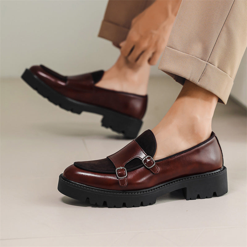 Slip-on Men's Thick Bottom Heighten Casual Shoes