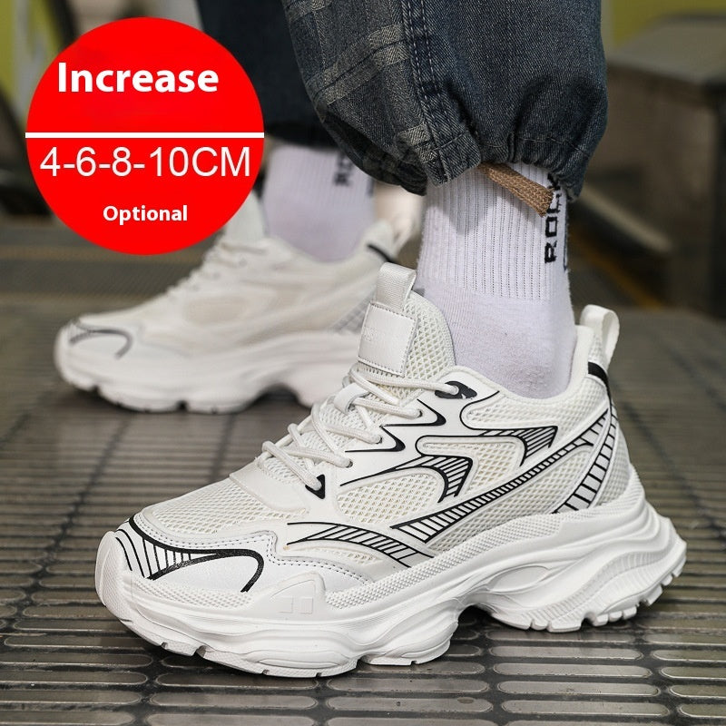 Men's Casual Breathable Invisible Height Increasing Shoes