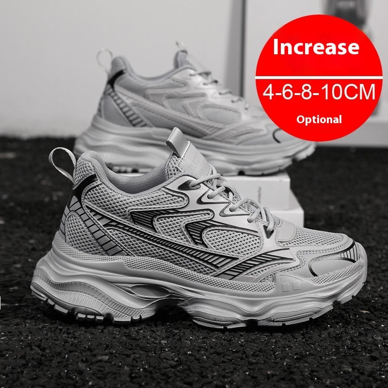 Men's Casual Breathable Invisible Height Increasing Shoes