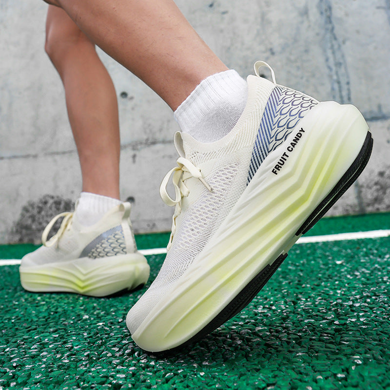 Summer Road Running Shoes Shock Absorption Breathable Mesh Surface