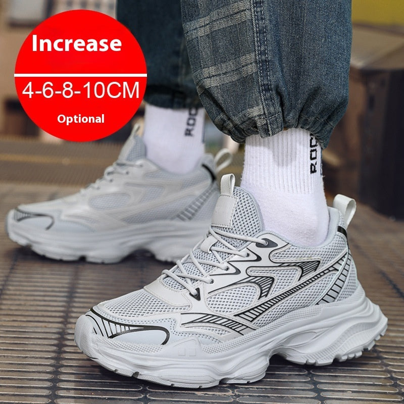Men's Casual Breathable Invisible Height Increasing Shoes