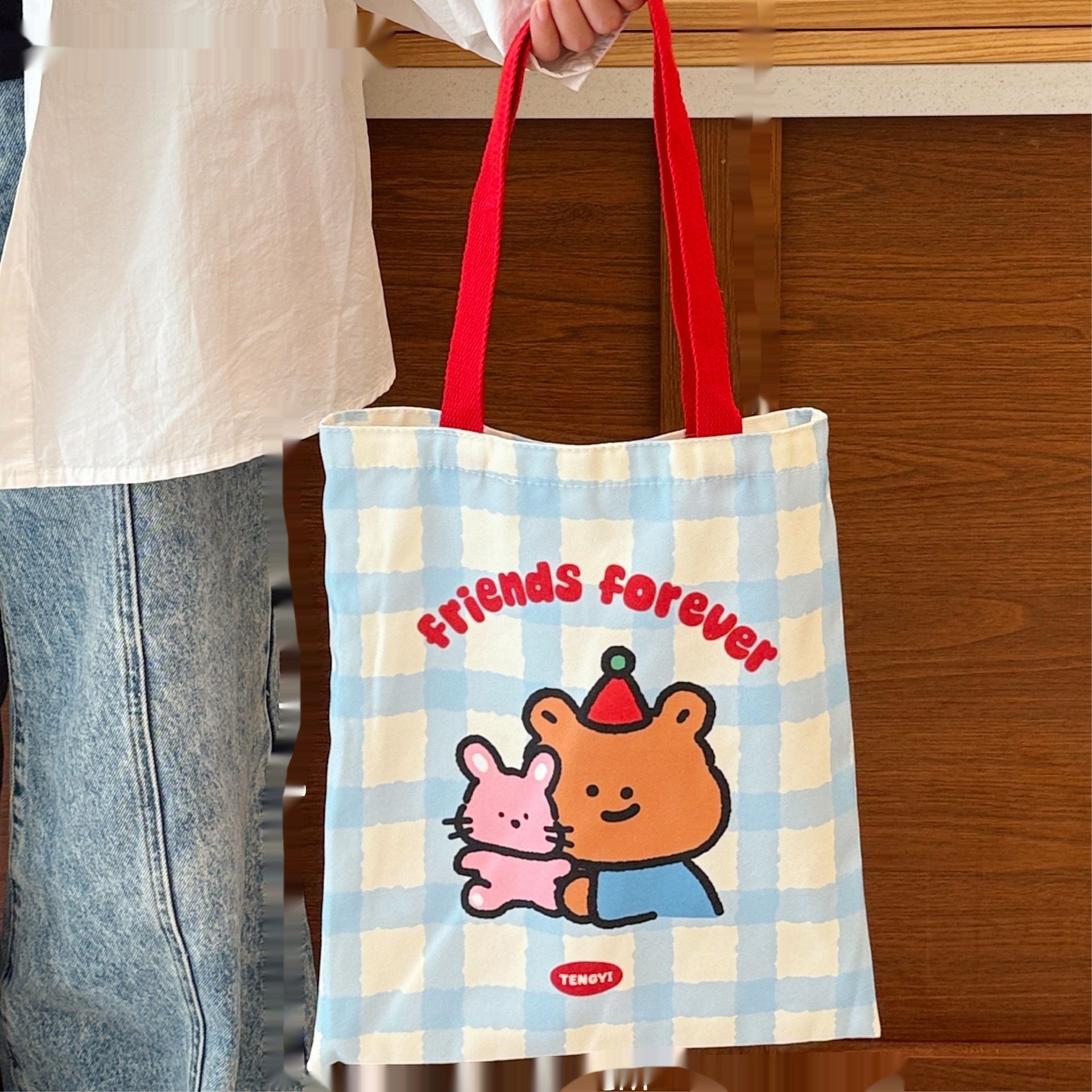 Cute Cartoon Canvas Bag Kitten Canvas Bag