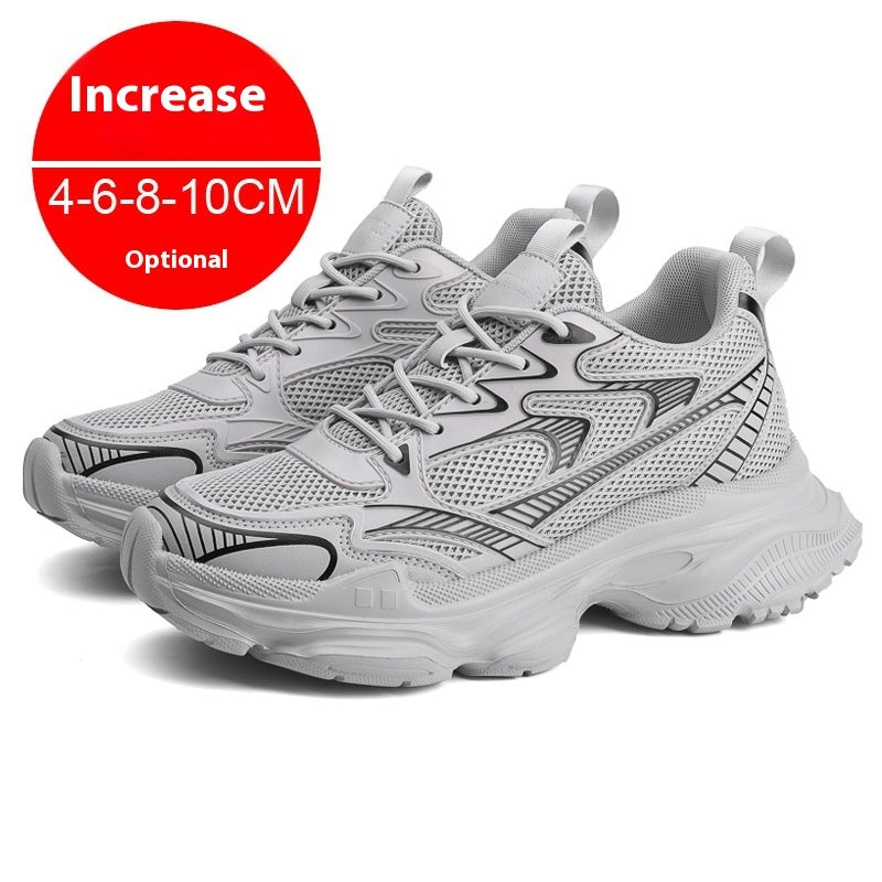 Men's Casual Breathable Invisible Height Increasing Shoes