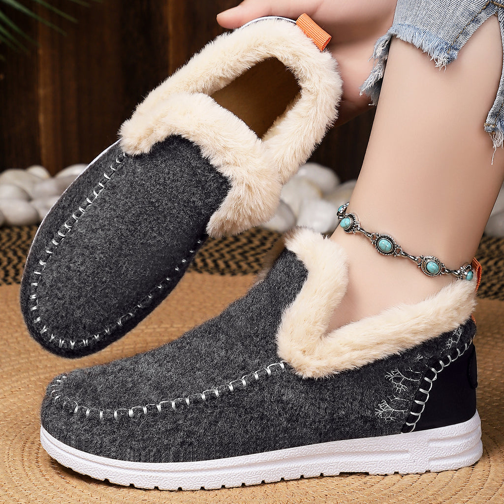 Cold-proof Female Lightweight Simple Cotton Boots