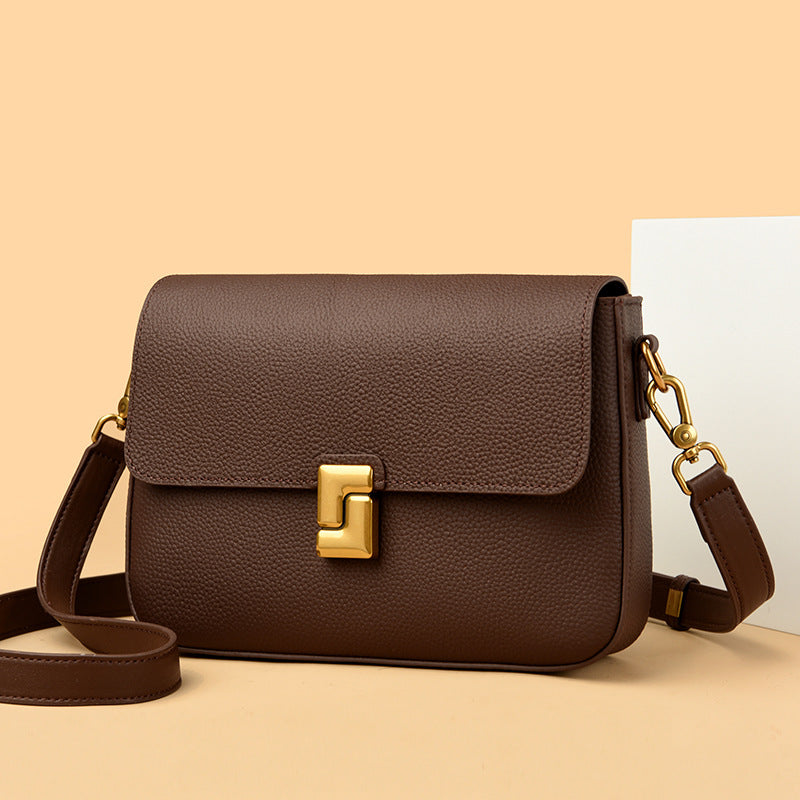 Women's Leather Messenger Retro Shoulder Bag