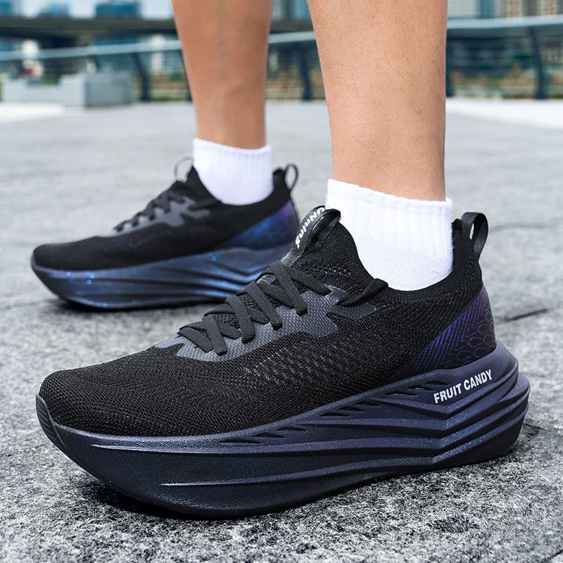 Summer Road Running Shoes Shock Absorption Breathable Mesh Surface