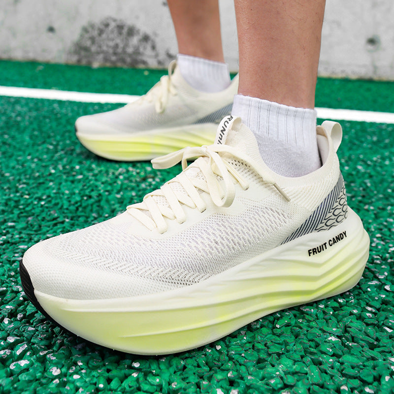 Summer Road Running Shoes Shock Absorption Breathable Mesh Surface